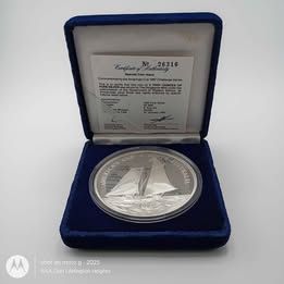 1987 Western Samoa 5 oz Silver Proof America’s Cup Commemorative Coin
