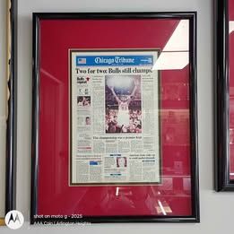 Chicago Bulls 1992 NBA Championship Framed Front Page
