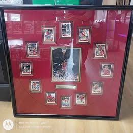 Michael Jordan/Chicago Bulls Commemorative Framed Wall Hanging 1991, 1992, 1993