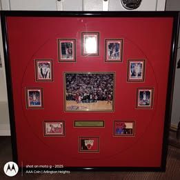 Framed Chicago Bulls "Back to Back" NBA Champions Collector's Plaque