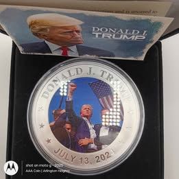 Rare Silver Collectable Donald Trump Coin